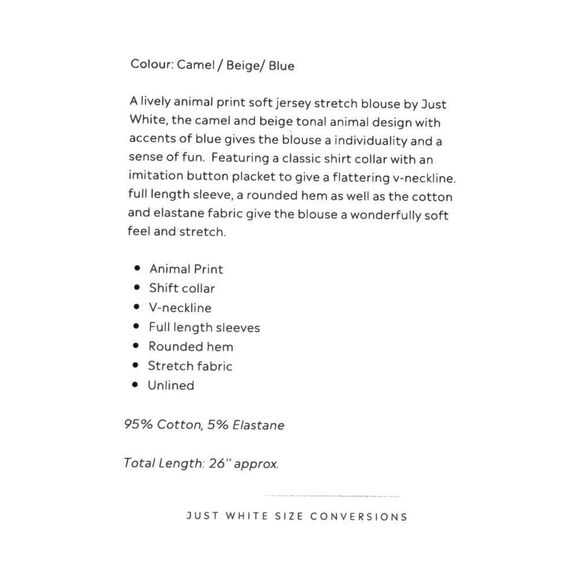 JUST WHITE JERSEY STRETCH BLOUSE. - Picture 10 of 10